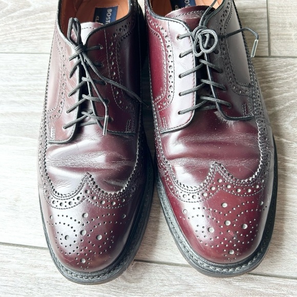 Bostonian Burgundy Longwings Dress Shoes - Picture 4 of 14